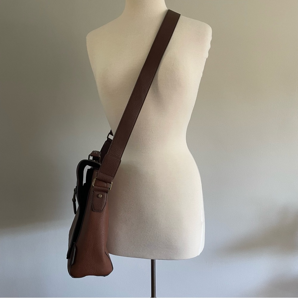 Brown Shoulder Briefcase NWOT - Picture 3 of 13